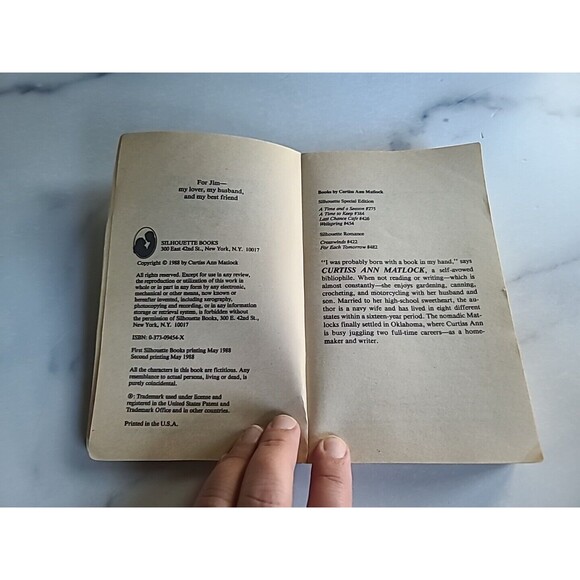 Silhouette Special Edition Wellspring By Curtiss Ann Matlock Paperback - Picture 4 of 10